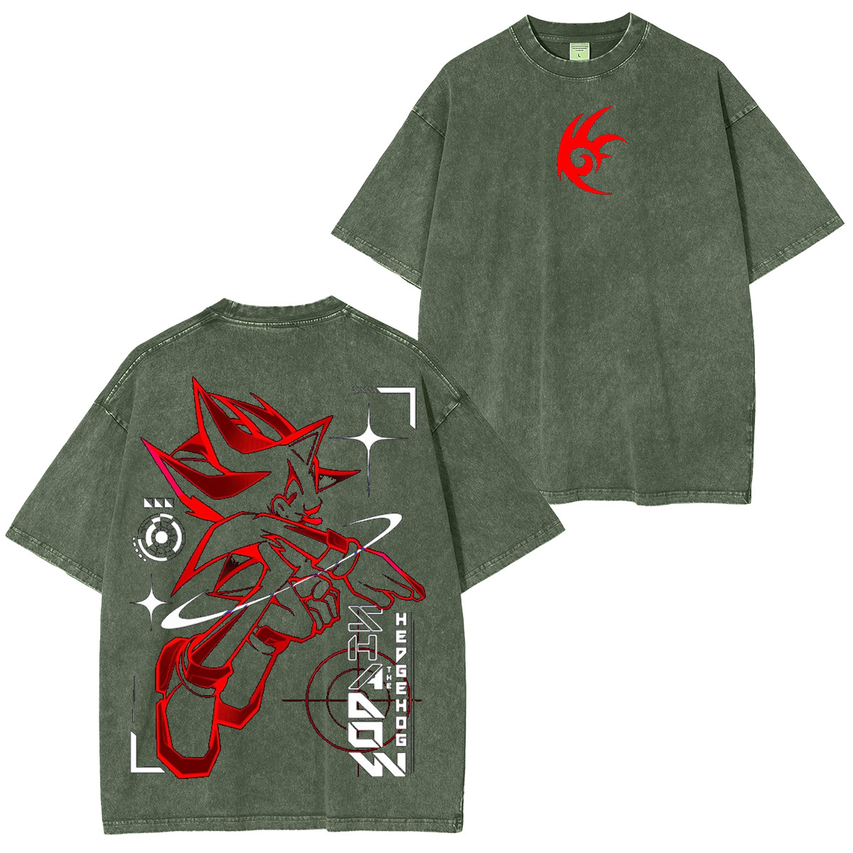 Shadow the Hedgehog Sonic the Hedgehog Oversized T-shirt/Crewneck/H
