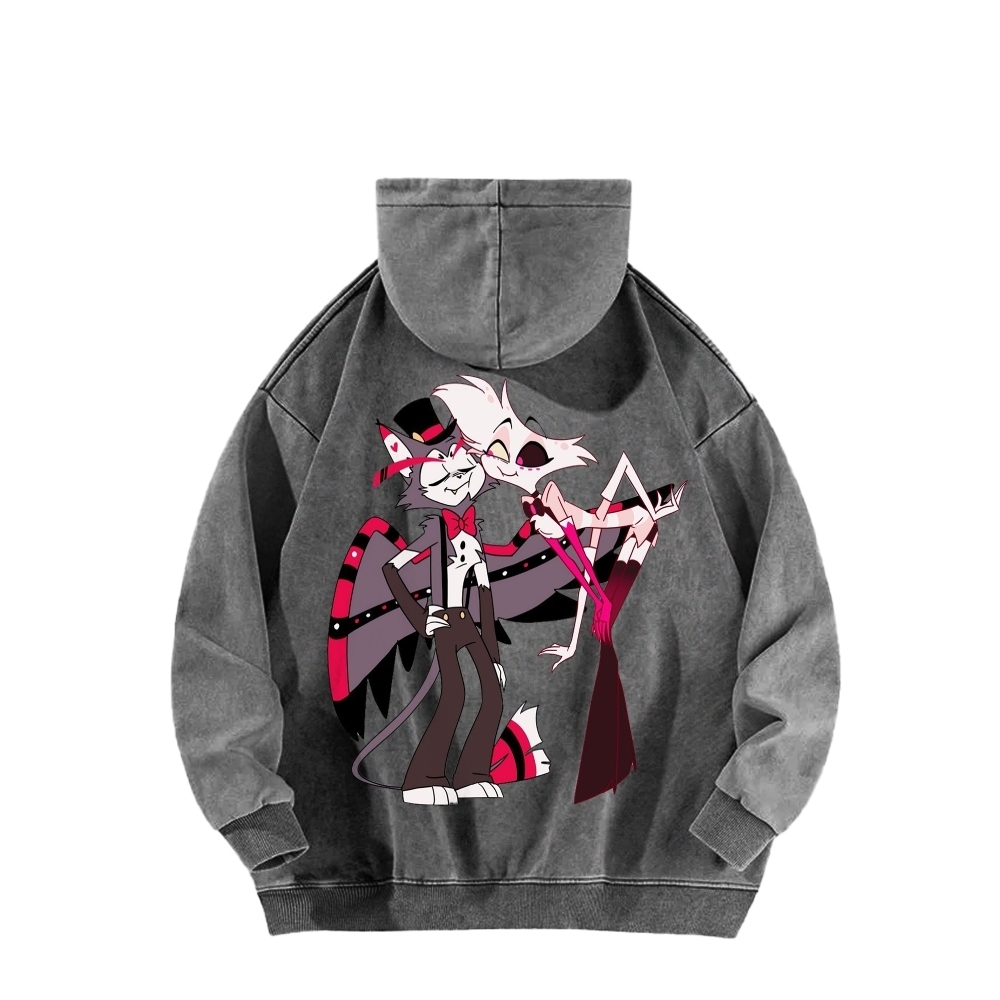 Hazbin Hotel Unisex Washed Hoodie 2512006971