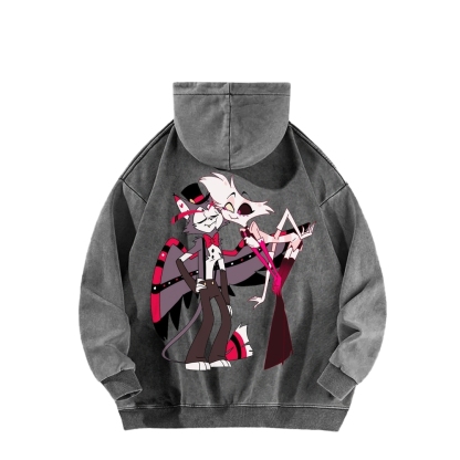 Hazbin Hotel Unisex Washed Hoodie 2512006971