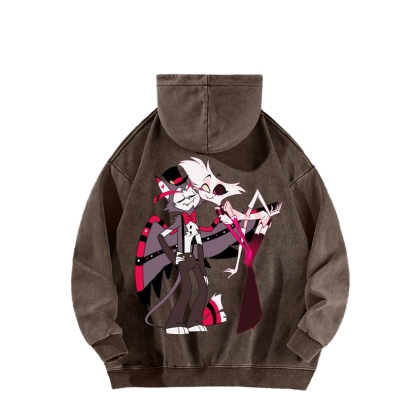 Hazbin Hotel Unisex Washed Hoodie 2512006971