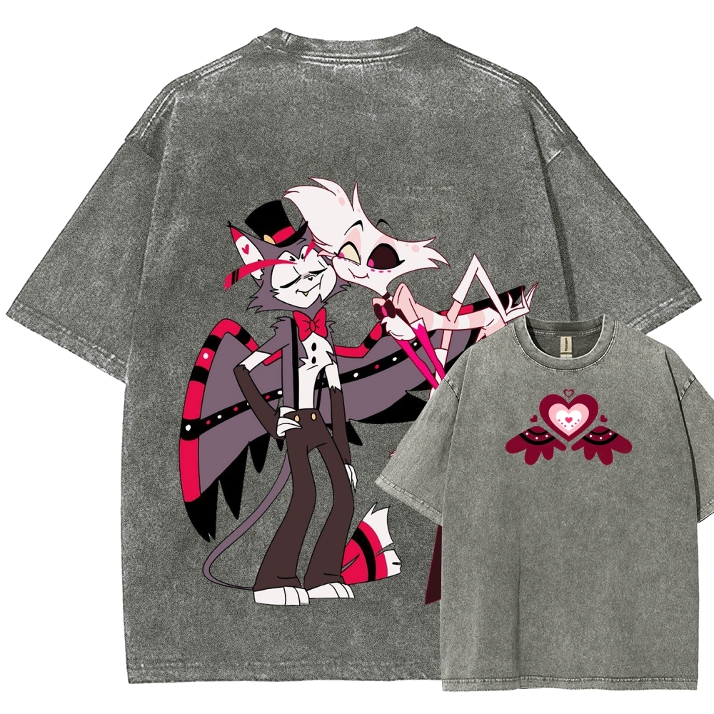 Hazbin Hotel Unisex Washed Hoodie 2512006971