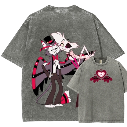 Hazbin Hotel Unisex Washed Hoodie 2512006971