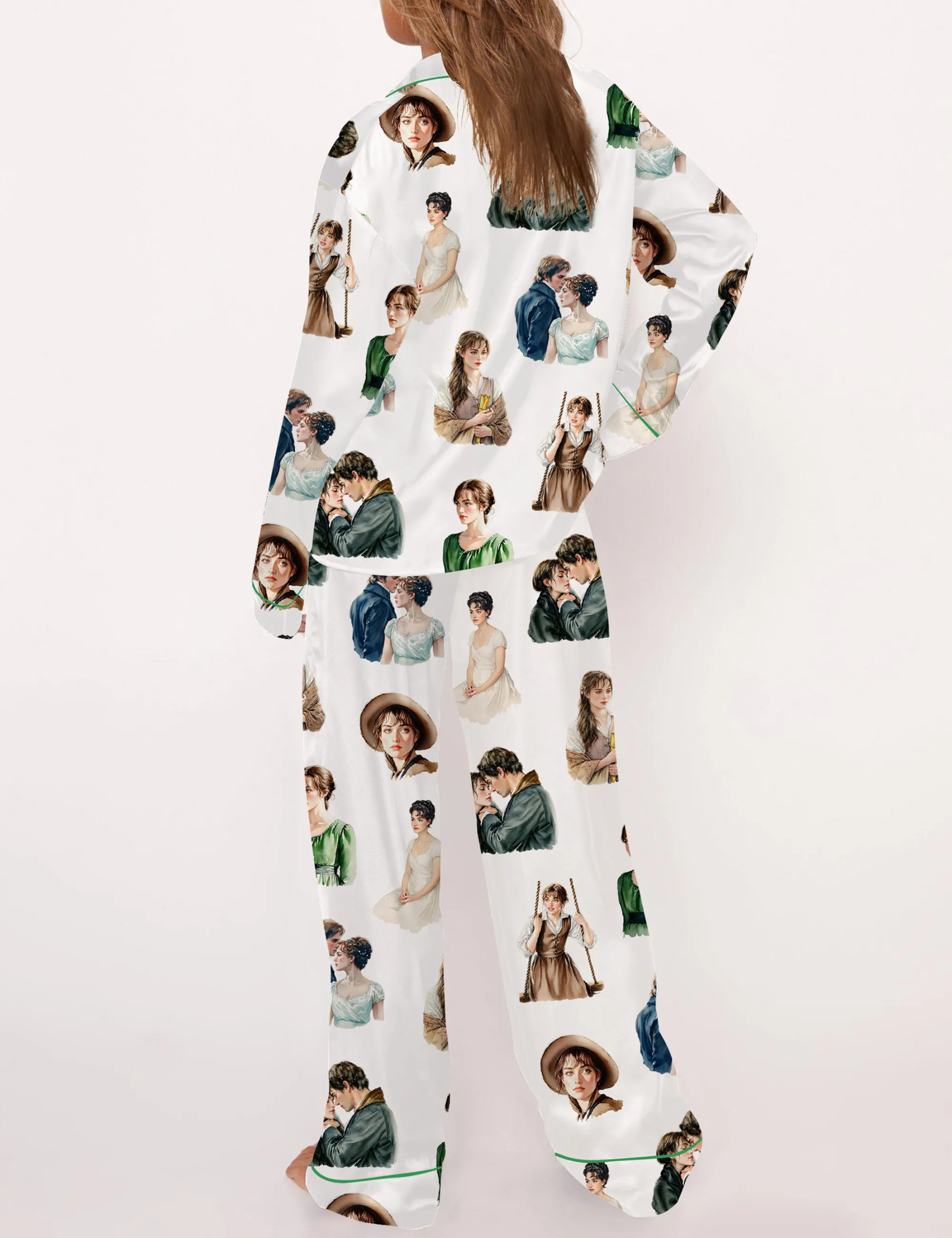 Pride And Prejudice Movie Silky Satin Pajama Set For Women
