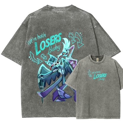 Hazbin Hotel Unisex Fit Washed T-Shirt 2512006982