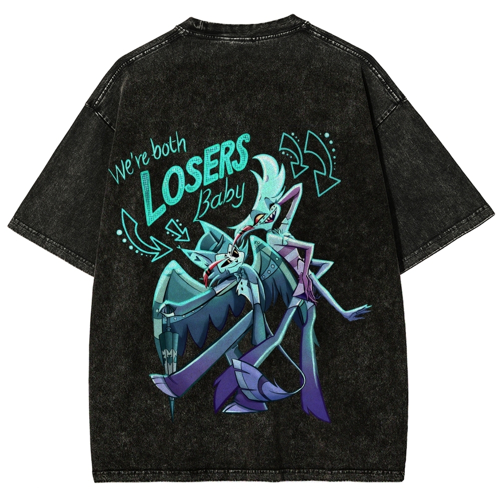 Hazbin Hotel Unisex Fit Washed T-Shirt 2512006982