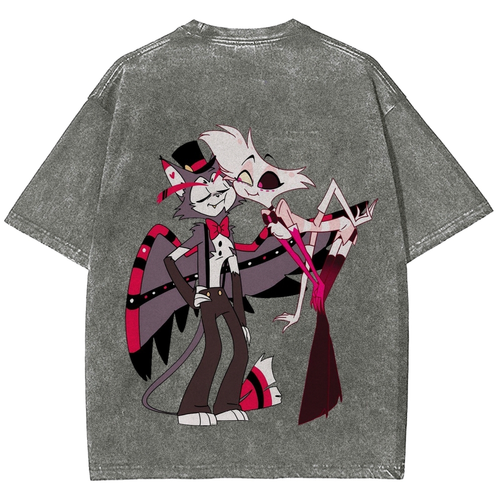 Hazbin Hotel Unisex Washed Hoodie 2512006971