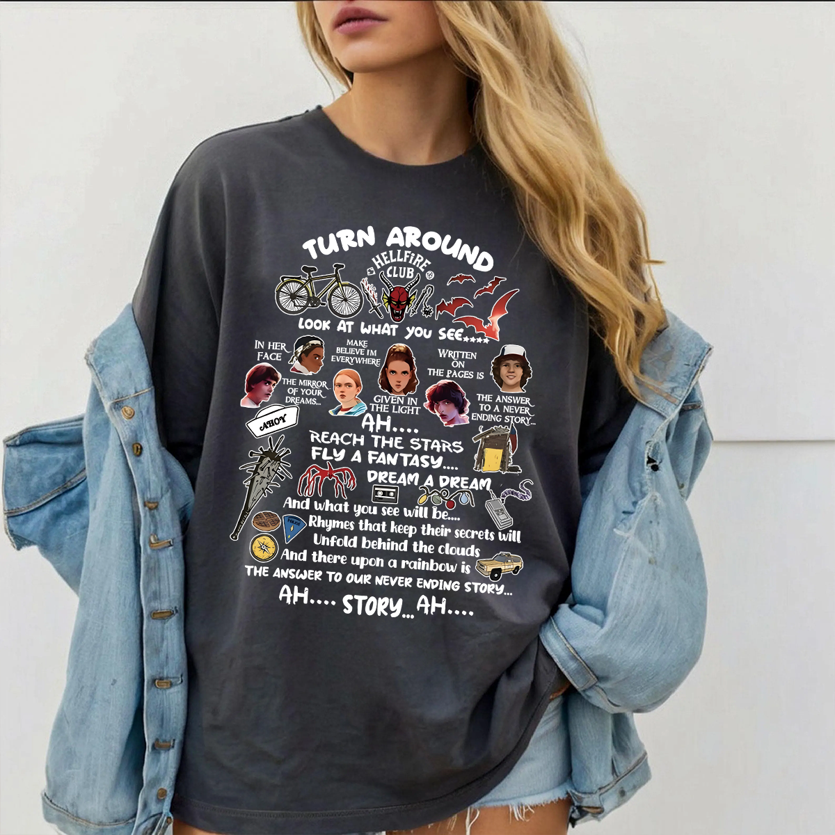 Never Ending Story Stranger Things Unisex Shirts/Crewneck/Hoodie