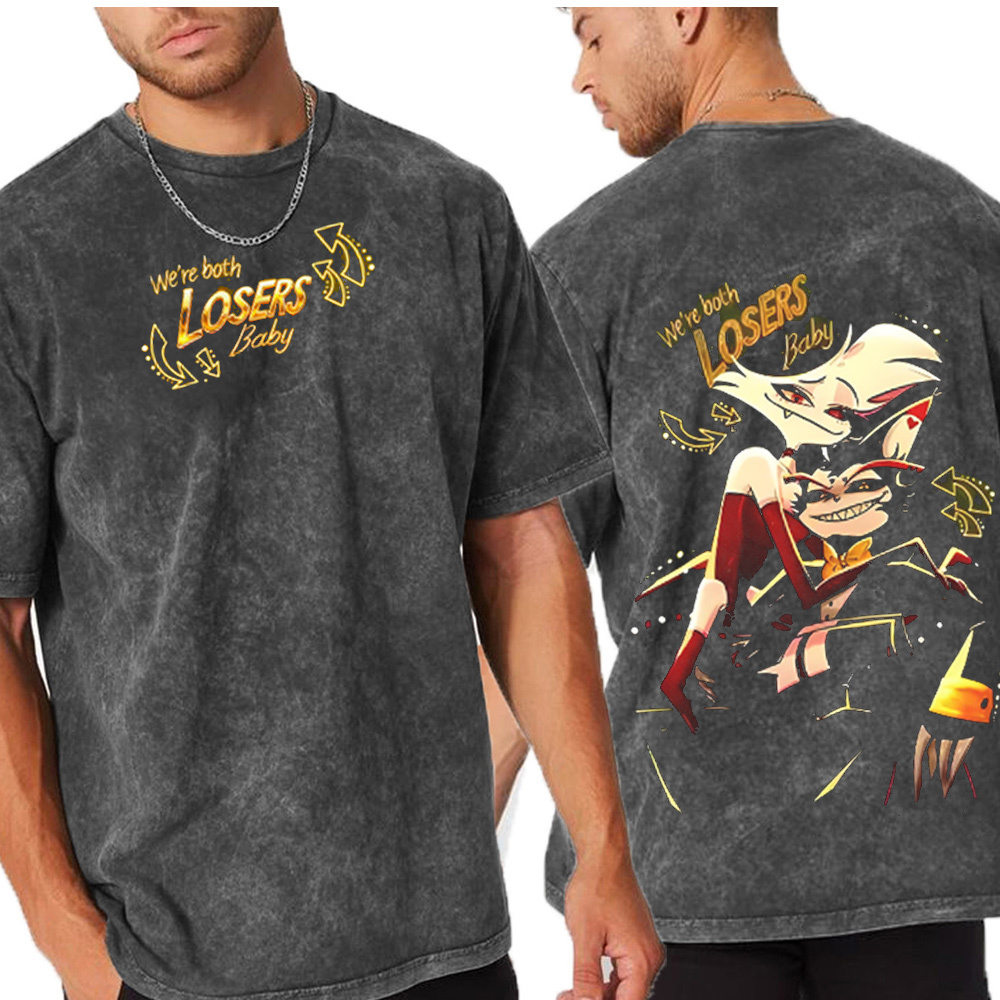 Angel Dust and Husk Hazbin Hotel Season 2 Oversized T-shirt/Crewneck/Hoodie