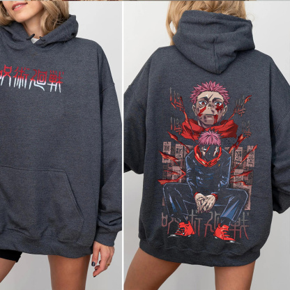 Yuuji Itadori Jujutsu Kaisen Oversized T-shirt/Crewneck/Hoodie