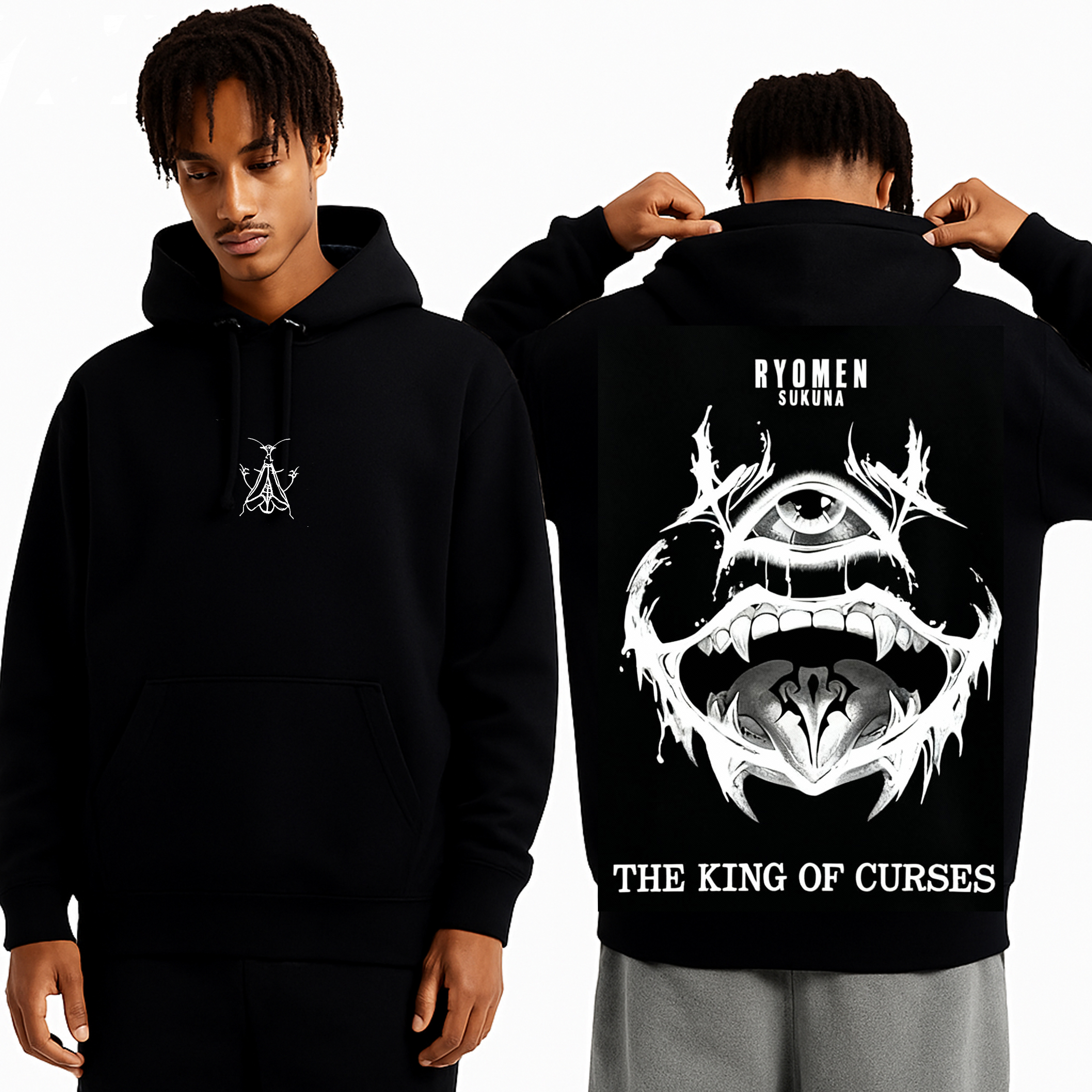 Jujutsu kaisen : Ryomen Sukuna Double Vintage Washed T-shirt/Crewneck/Hoodie