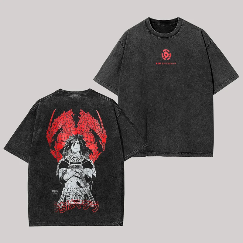 Uchiha Madara Printed Unisex Washed T-Shirt