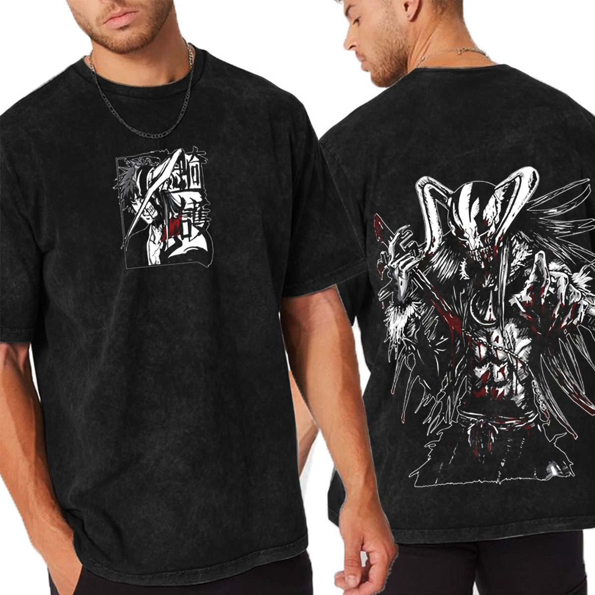 Bleach Ichigo Kurosaki Anime Washed T-shirt/Crewneck/Hoodie