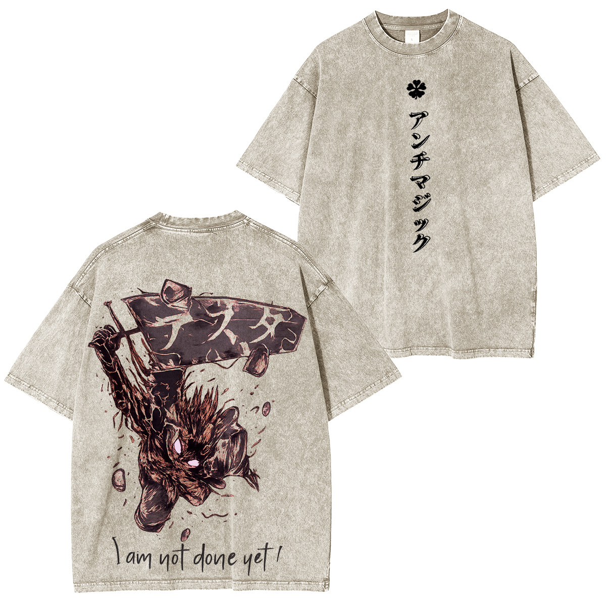 black clover Vintage washed T-shirt/Crewneck/Hoodie