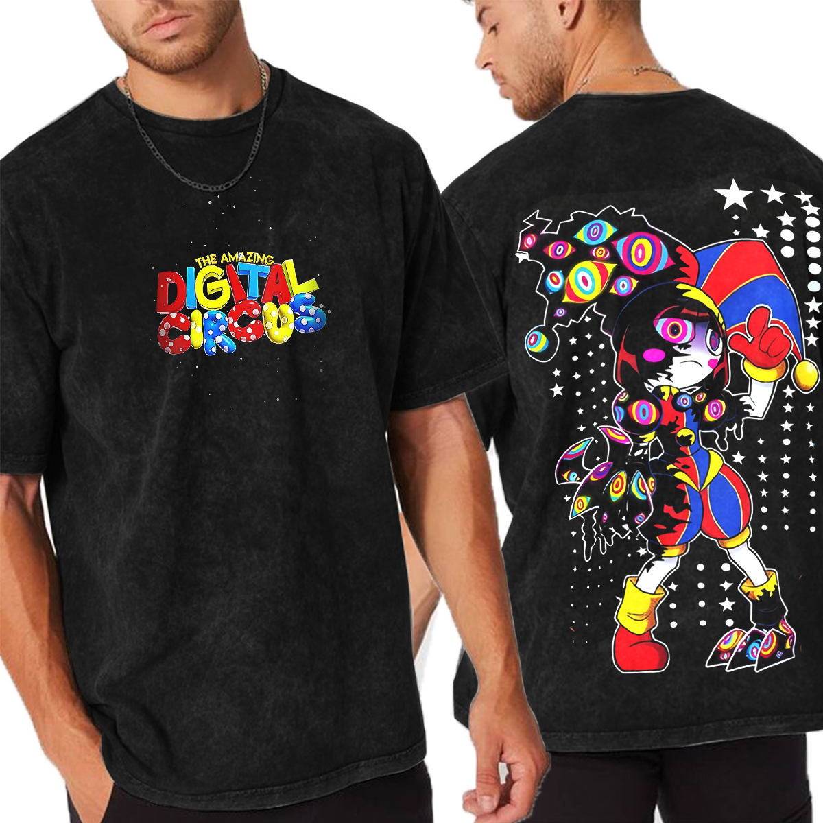 Pomni version Hazbin hotel Oversized Unisex T-shirt/Crewneck/Hoodie