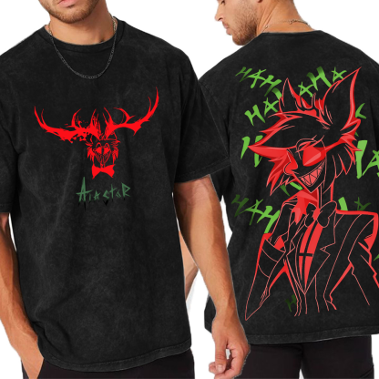 Hazbin Hotel RED ALASTOR Oversized Unisex T-shirt/Crewneck/Hoodie