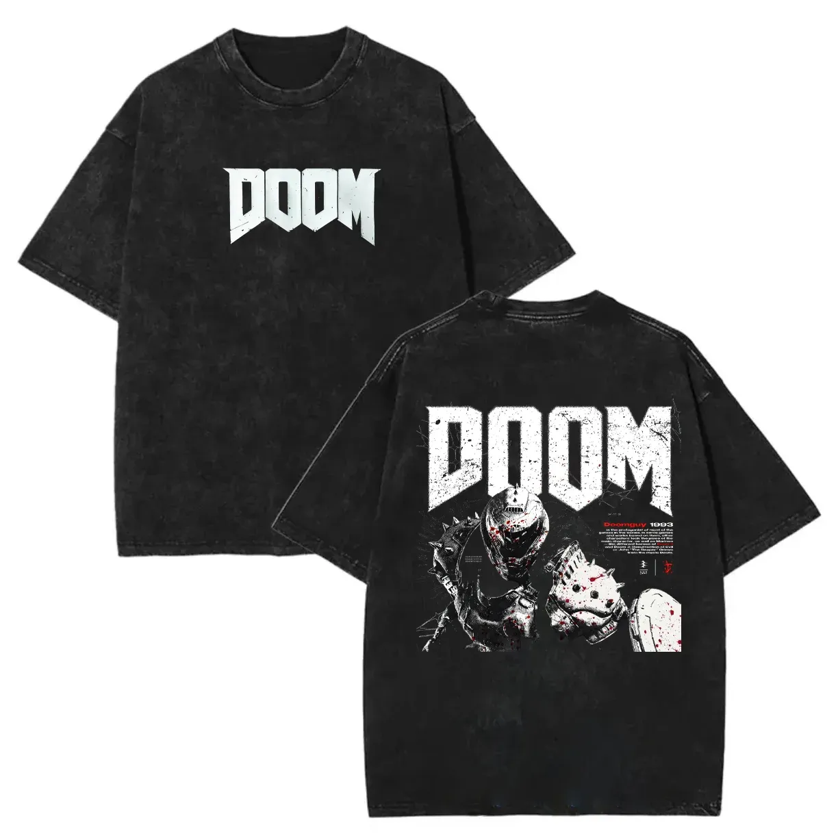 Doom Salyer Printed Unisex Washed T-Shirt