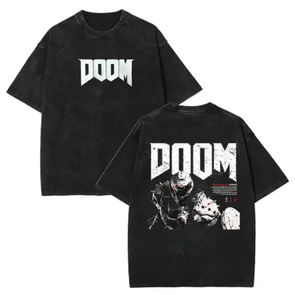Doom Salyer Printed Unisex Washed T-Shirt