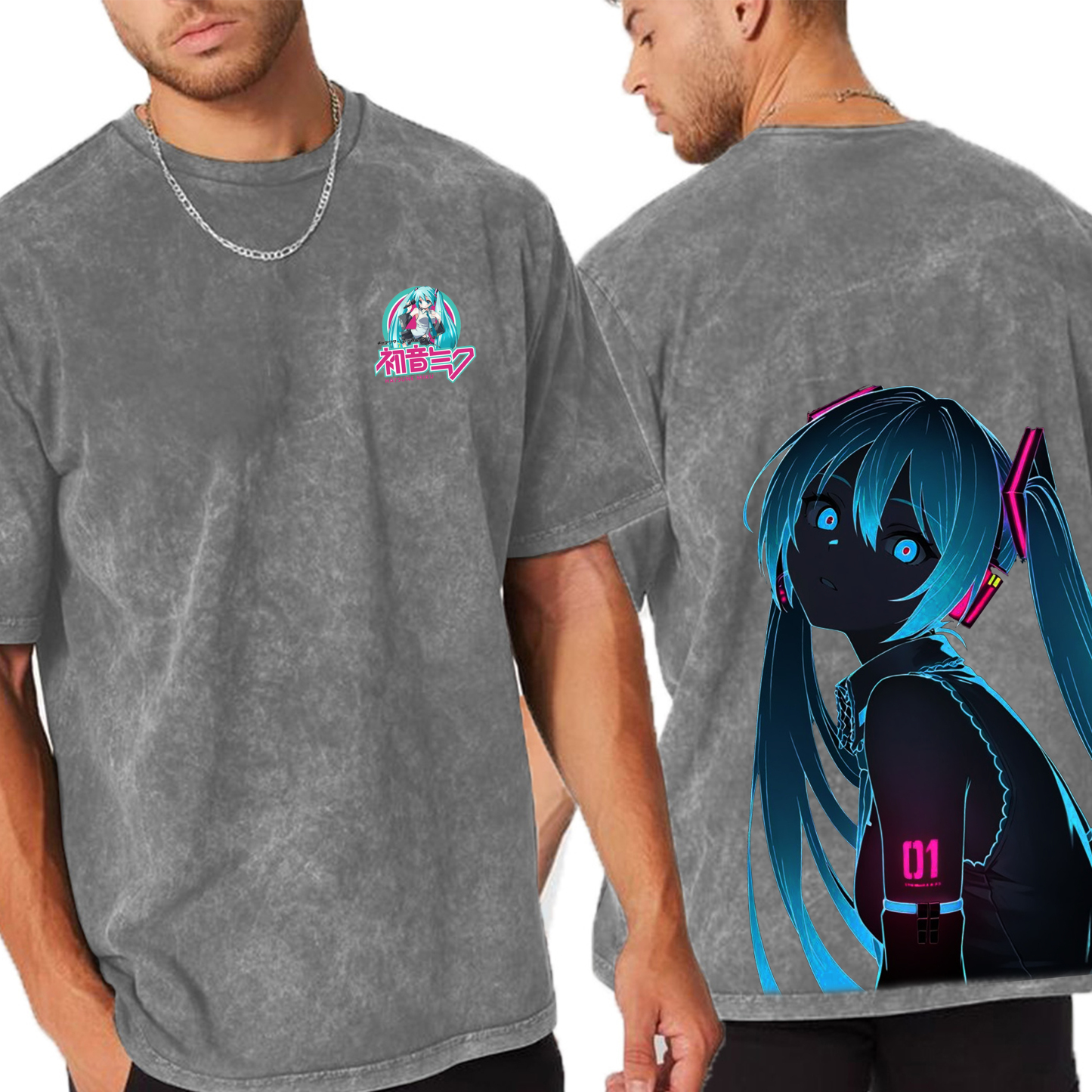 Hatsune Miku Vintage Style Oversize T-Shirt