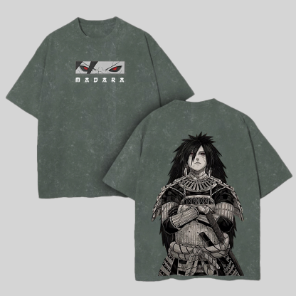Uchiha Madara Printed Unisex Washed T-Shirt