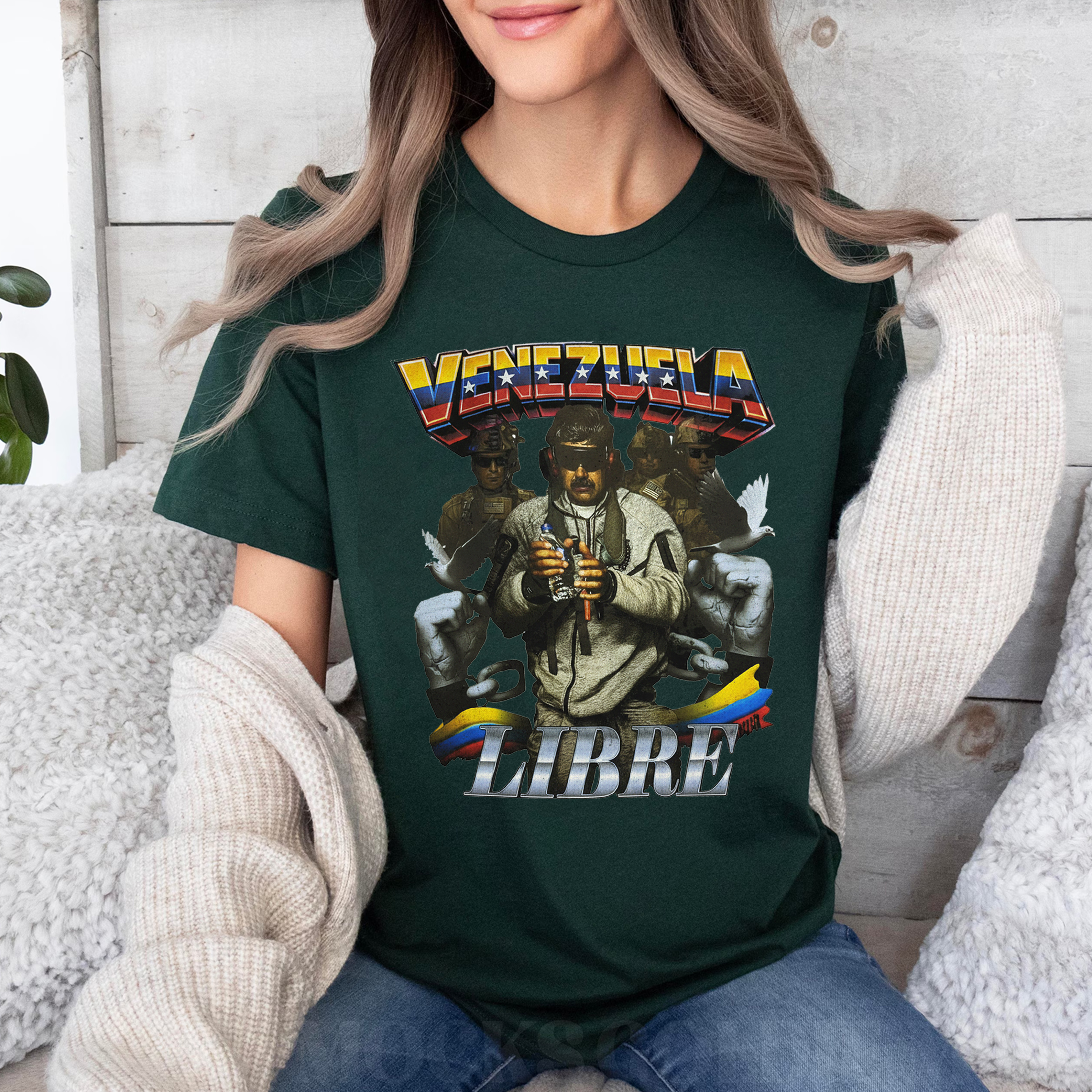 Venezuela Libre T-Shirt,Unisex Shirts/Crewneck/Hoodie