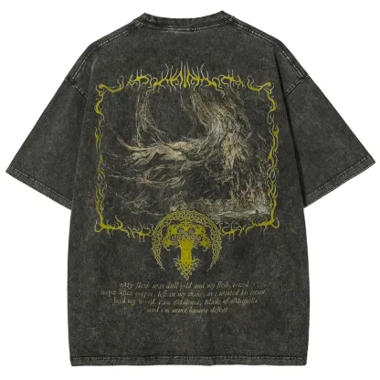 Elden Ring Elden Ring Unisex Fit Washed T-Shirt 2502008125