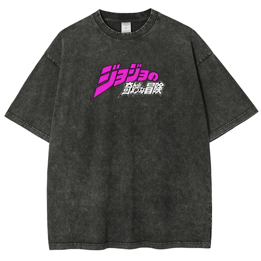 Jojo's Bizarre Adventure Unisex Fit Washed T-Shirt 2503003241