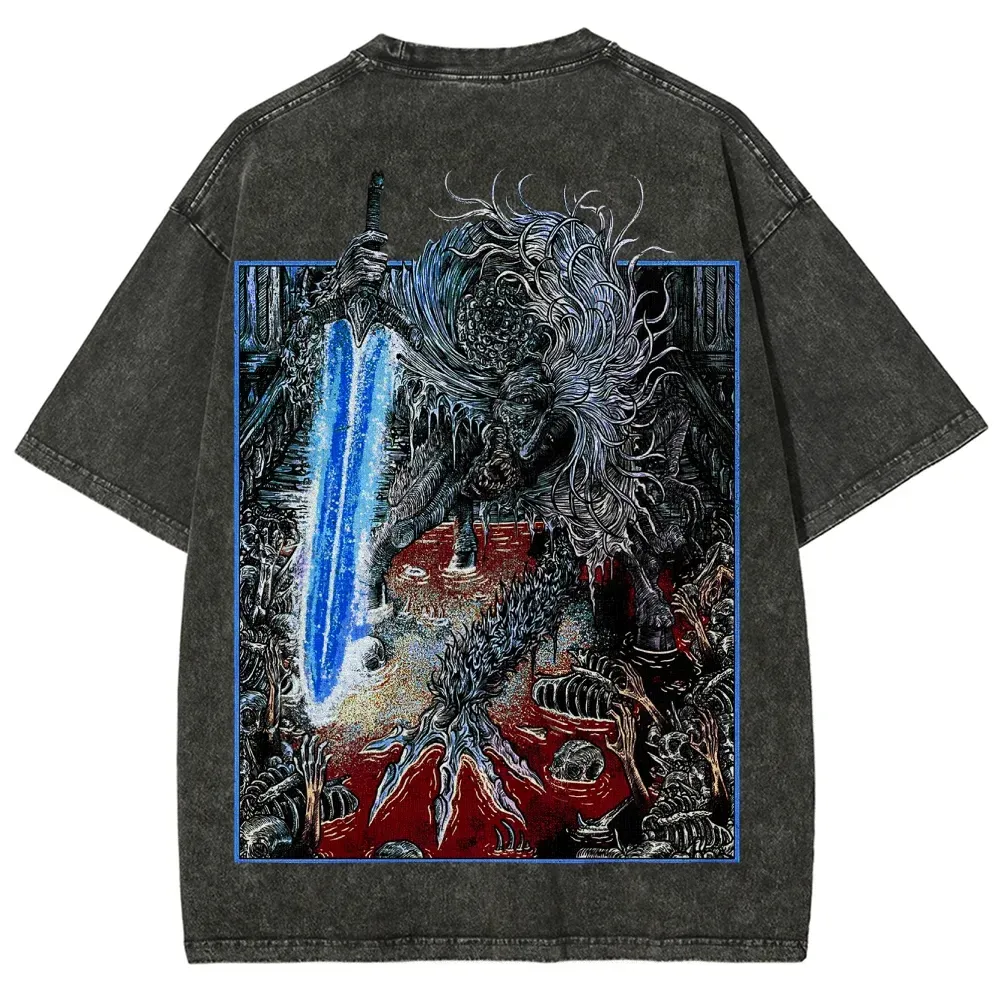 Blood borne Unisex Fit Washed T-Shirt 2505003190