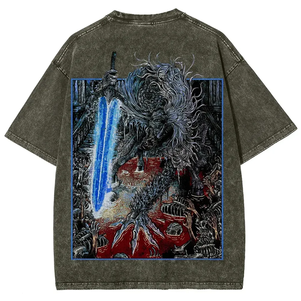 Blood borne Unisex Fit Washed T-Shirt 2505003190