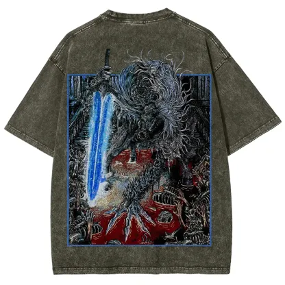 Blood borne Unisex Fit Washed T-Shirt 2505003190