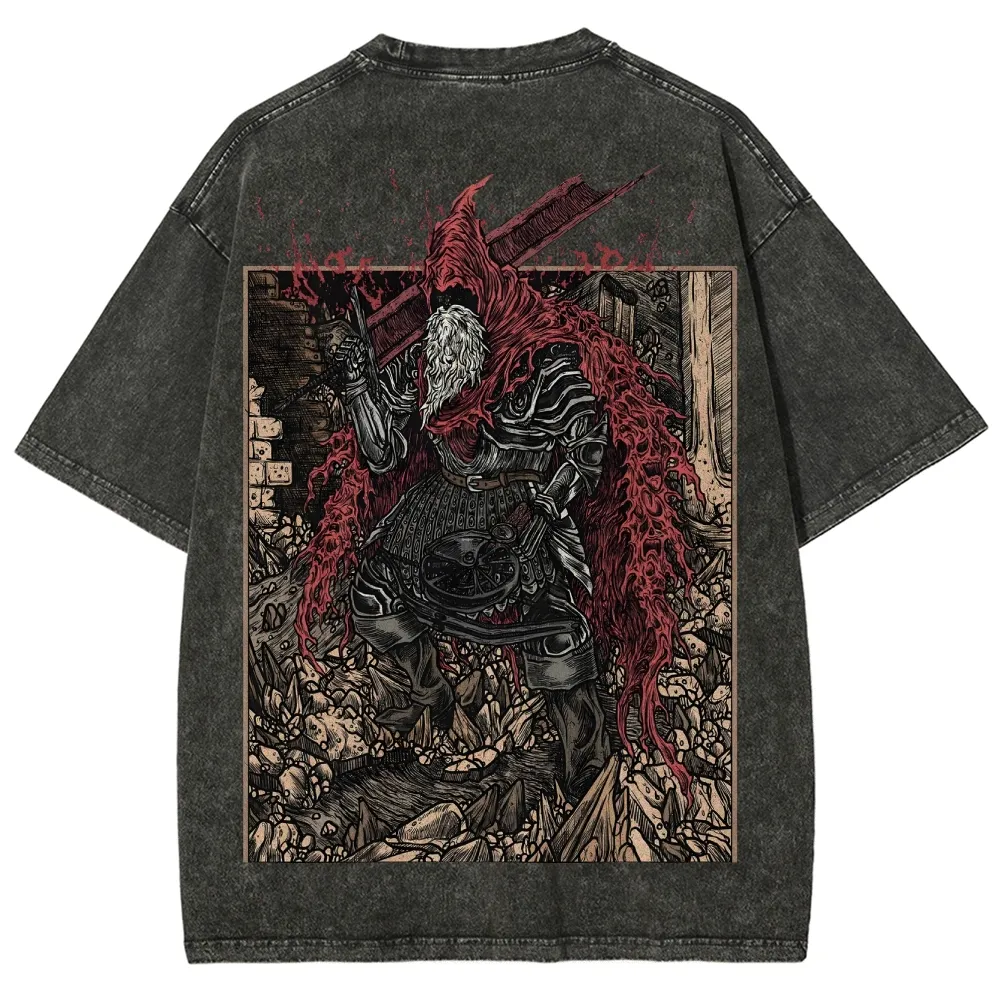 DARK SOULS Unisex Fit Washed T-Shirt 2505003210