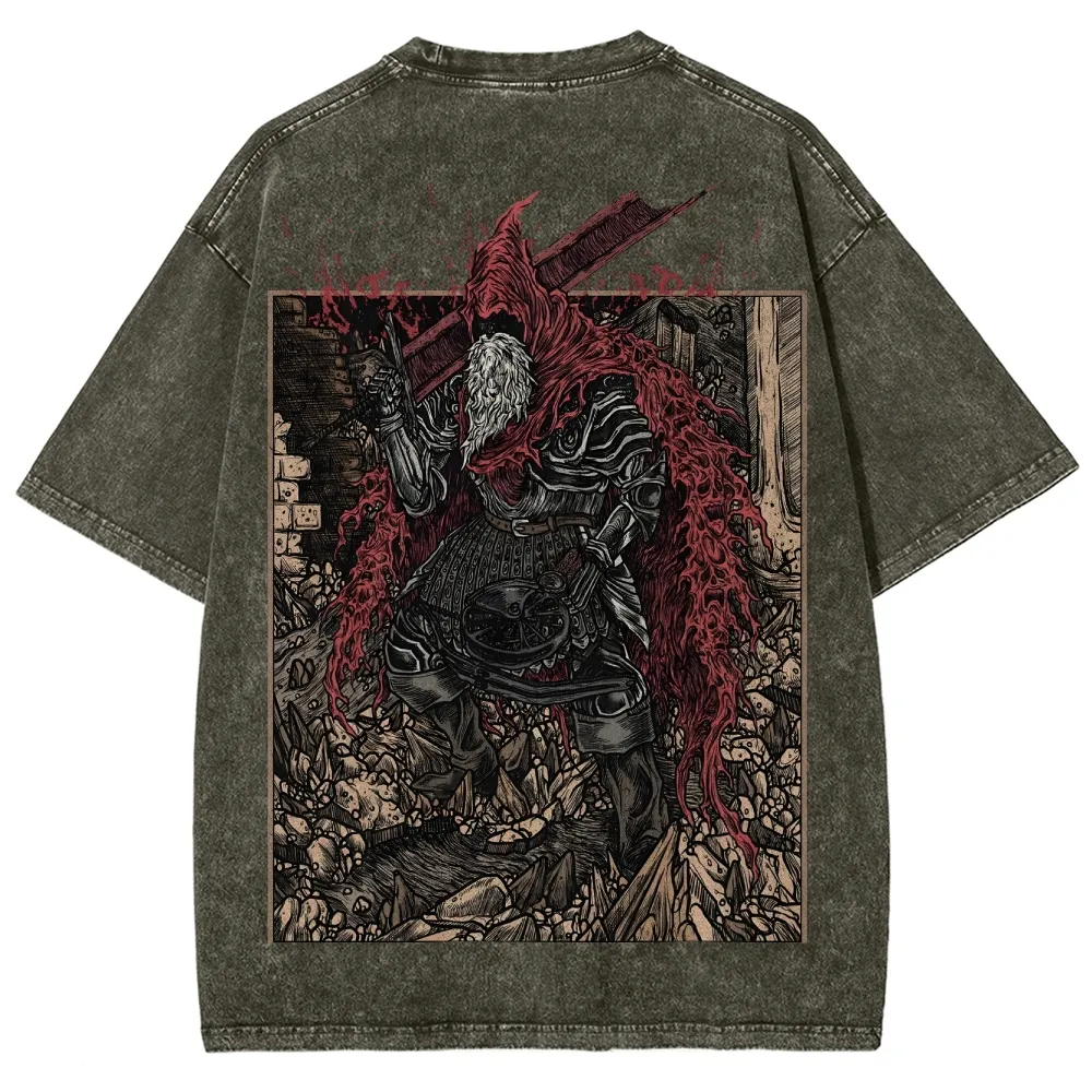 DARK SOULS Unisex Fit Washed T-Shirt 2505003210