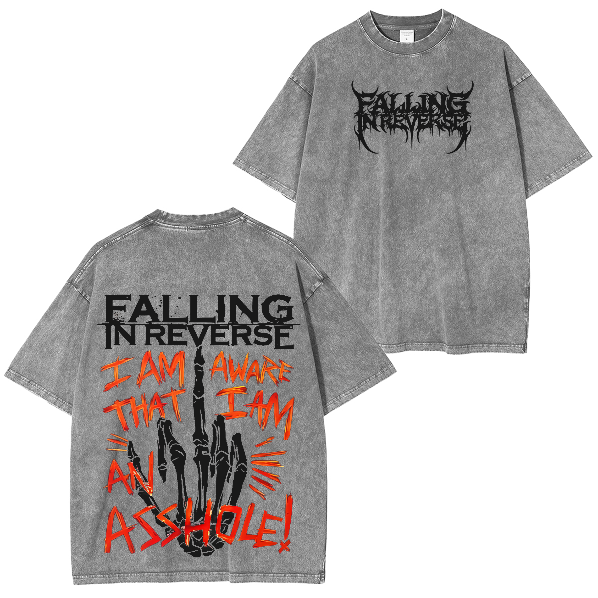 Falling In Reverse Vintage Unisex Washed T-Shirt