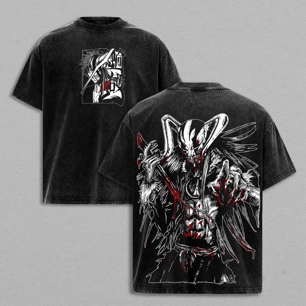 Bleach Ichigo Kurosaki Anime Washed T-shirt/Crewneck/Hoodie