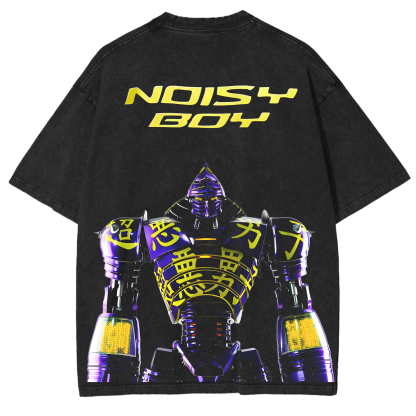 Noisy boy - Real Steel Movie Washed T-shirt