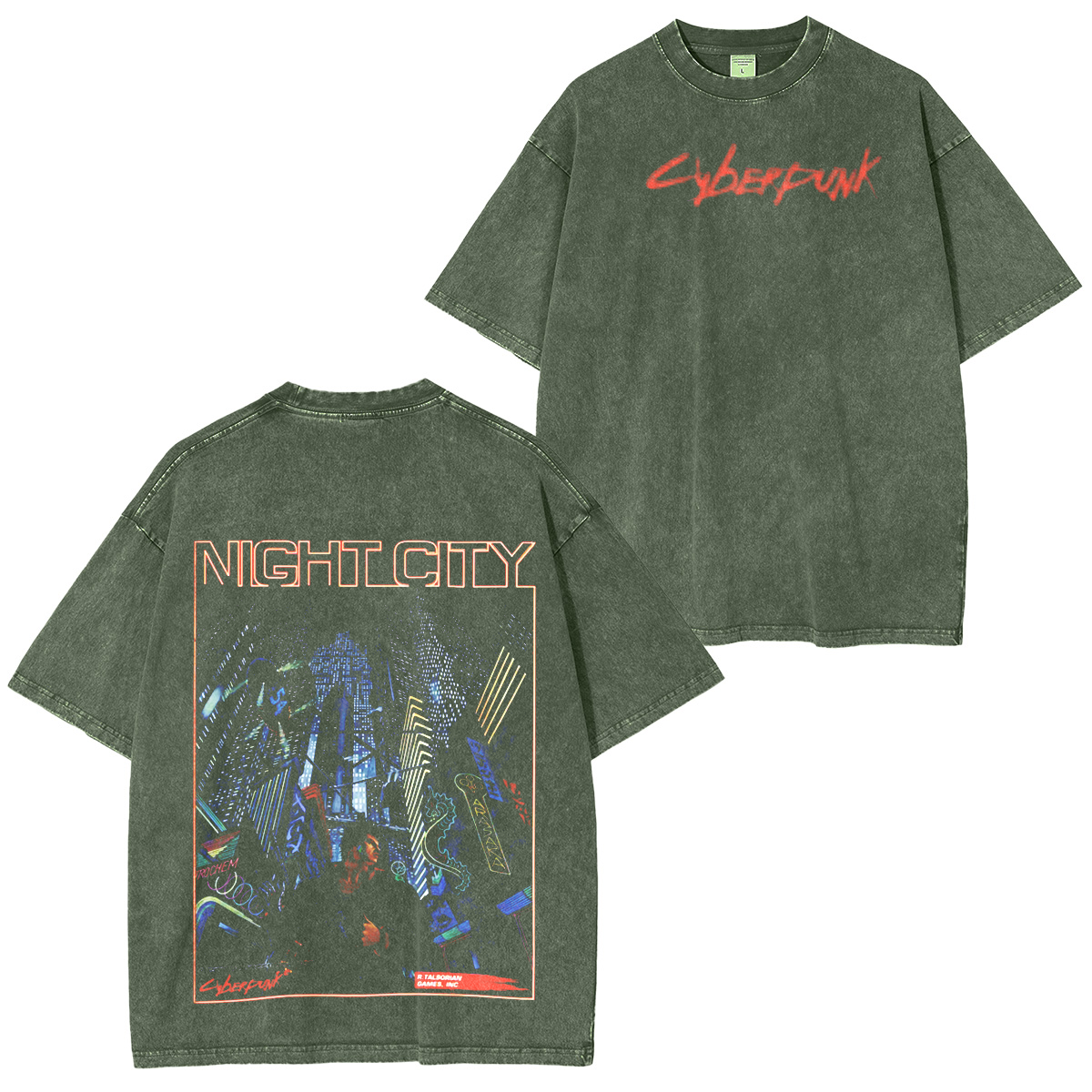 Cyberpunk 2077 Unisex  Washed T-Shirt
