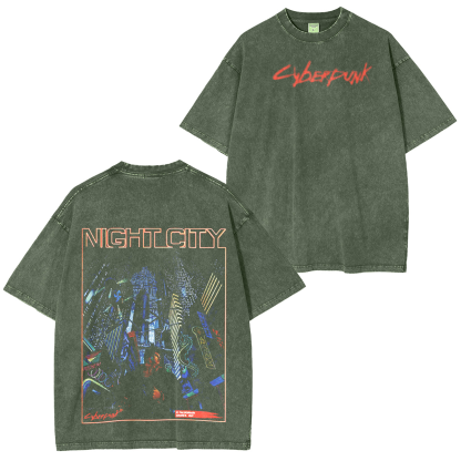 Cyberpunk 2077 Unisex  Washed T-Shirt