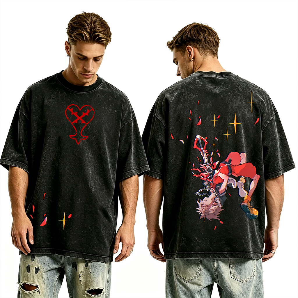 Kingdom Hearts Childhood Memories Unisex Washed T-Shirt