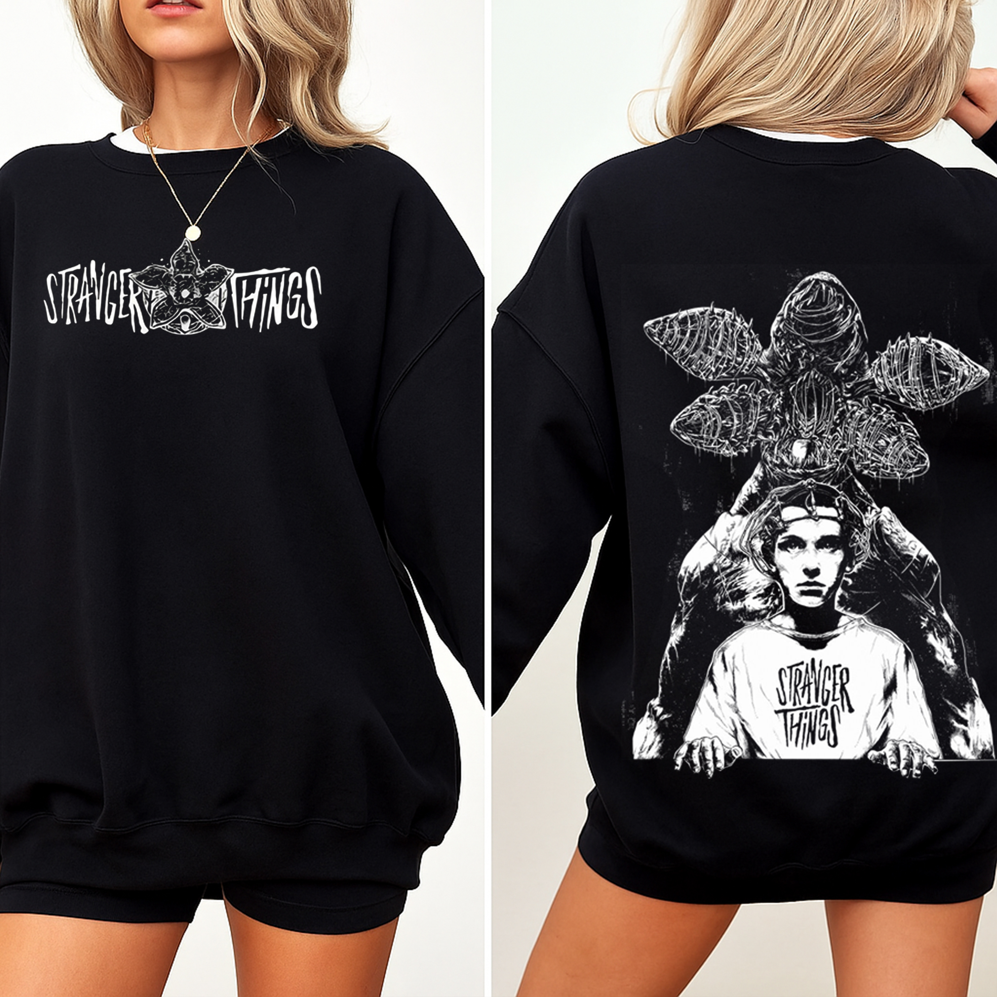 stranger things Washed T-shirt/Crewneck/Hoodie