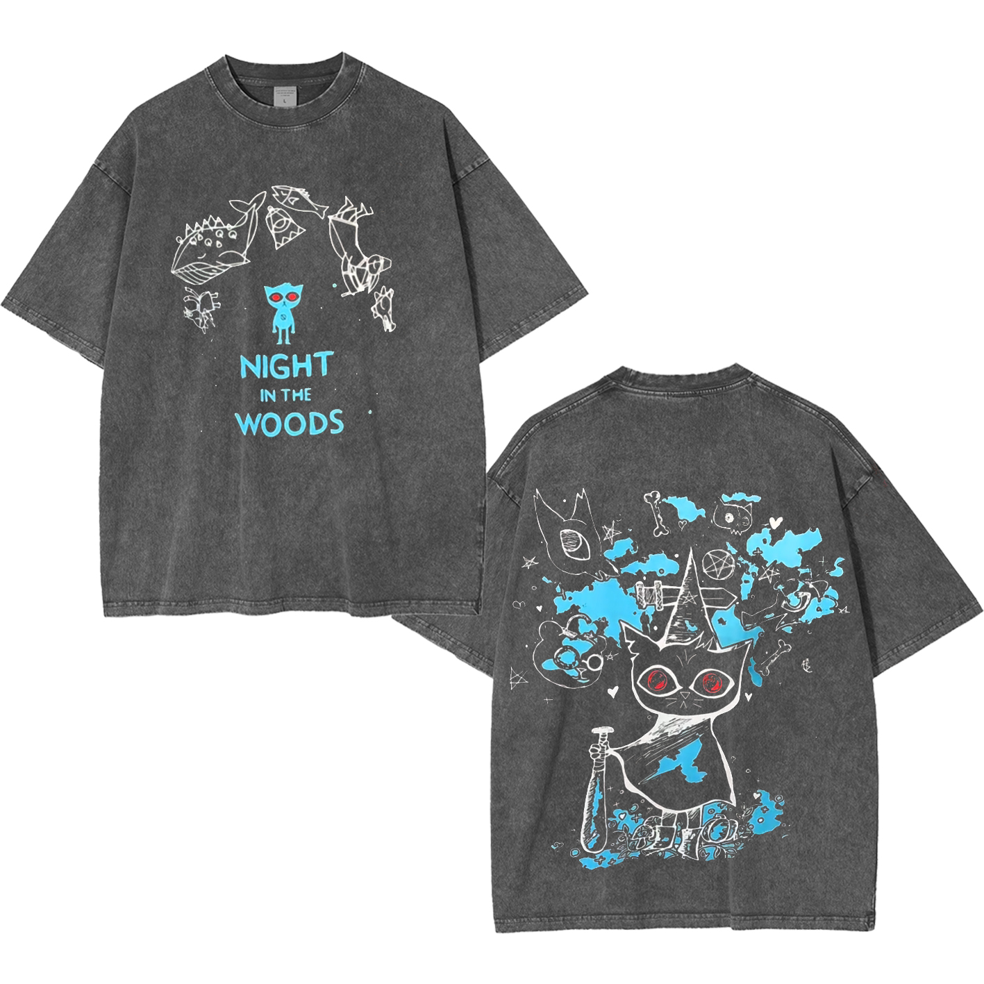Night in The Woods Washed T-shirt/Crewneck/Hoodie