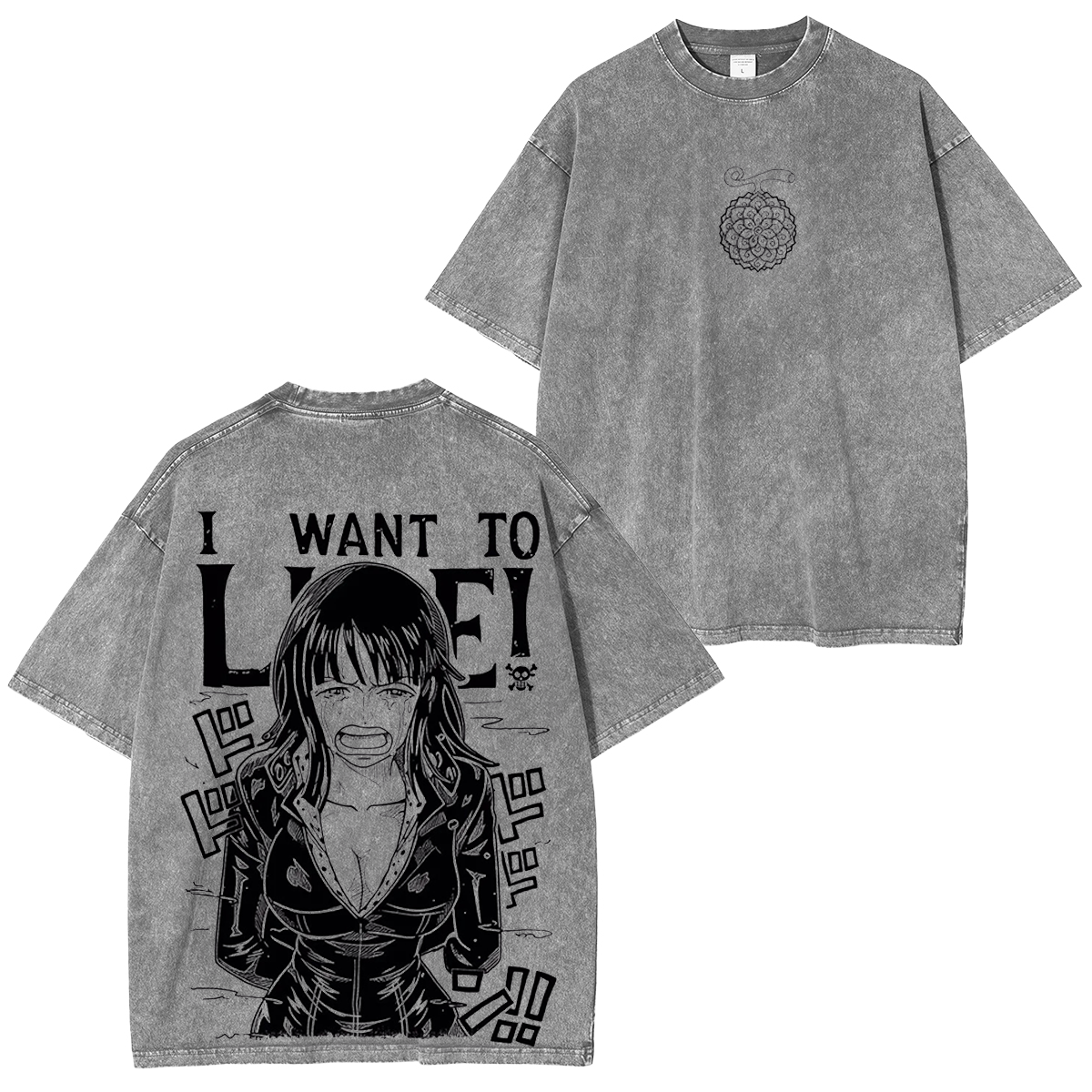 One Piece Nico Robin Manga Strip Anime Pirate Mens T-shirt/Crewneck/Hoodie