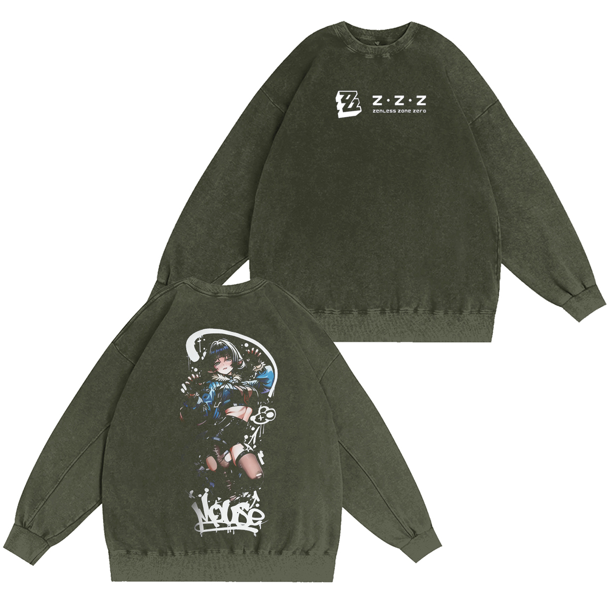 Zenless zone zero zzz Vintage Washed T-shirt/Crewneck/Hoodie
