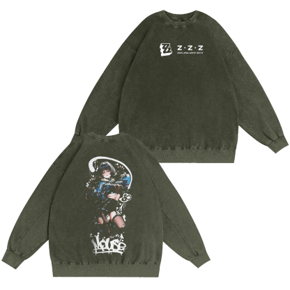 Zenless zone zero zzz Vintage Washed T-shirt/Crewneck/Hoodie