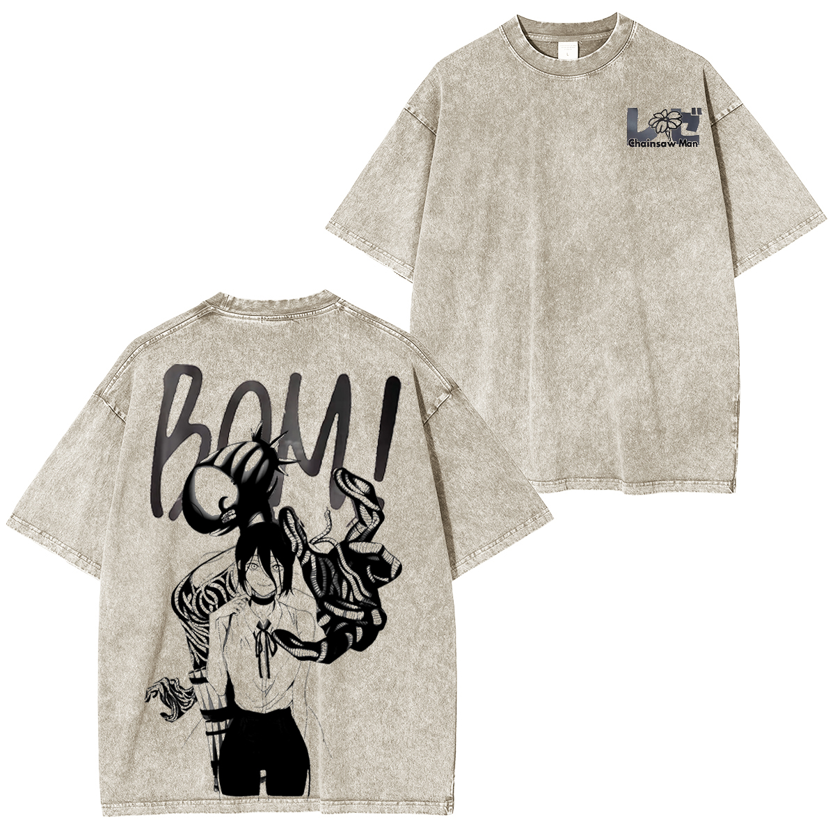 Chainsaw Man Vintage Washed T-shirt/Crewneck/Hoodie