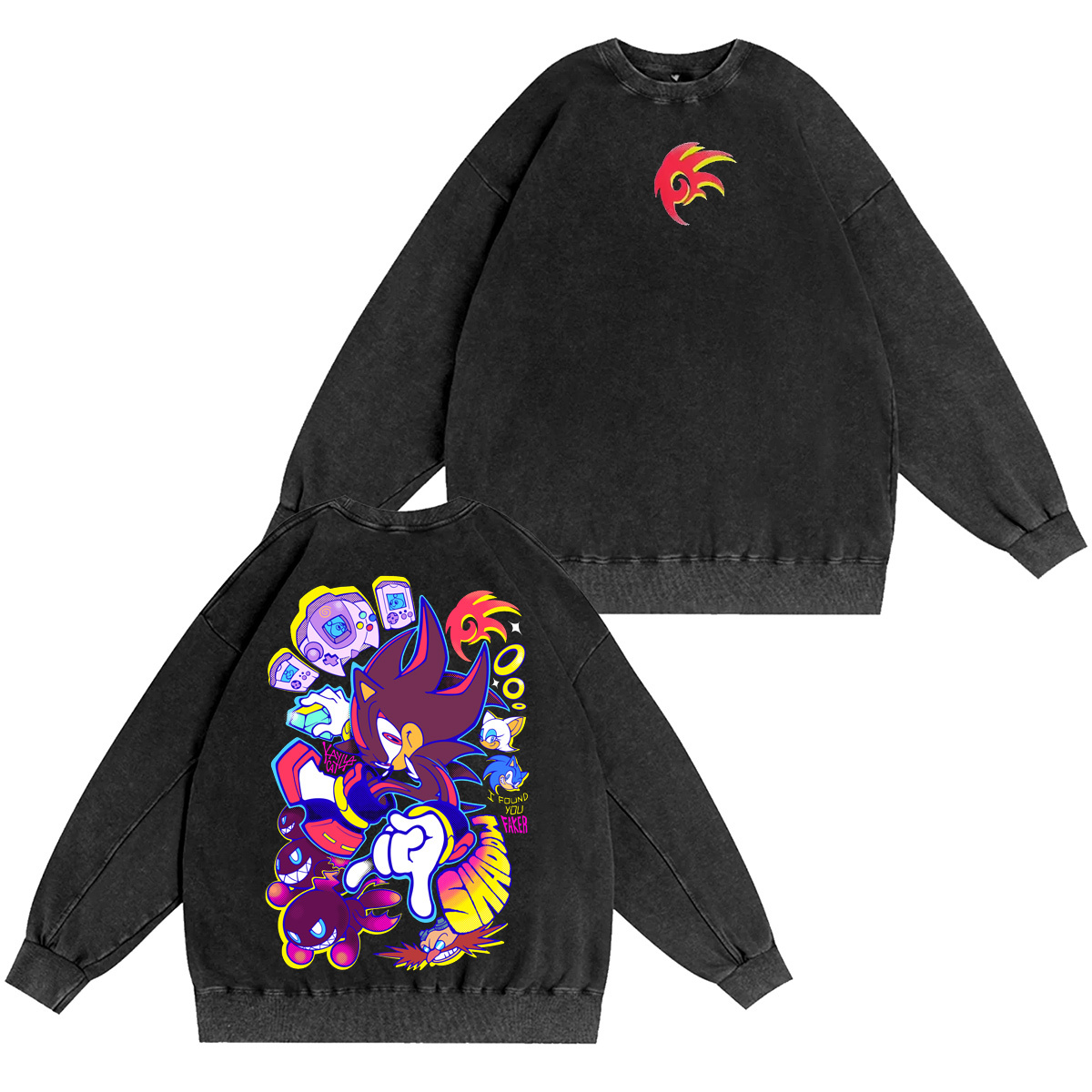 Shadow the Hedgehog Vintage Washed T-shirt/Crewneck/Hoodie