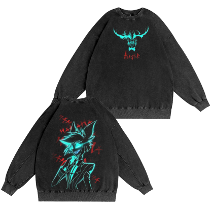 Vibrant Neon Alastor Hawaiian Oversized Unisex T-shirt/Crewneck/Hoodie