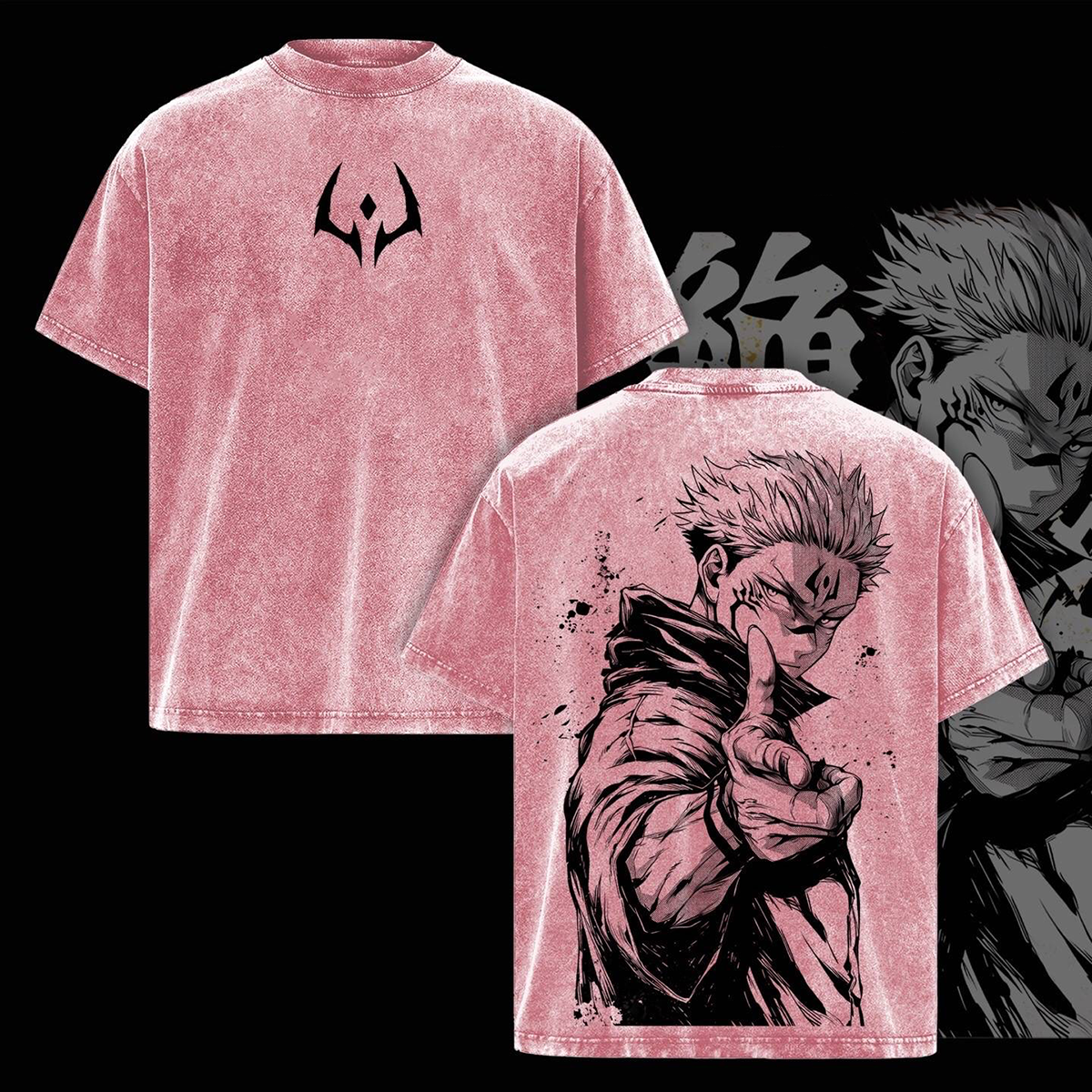 Jujutsu Kaisen Sukuna Washed T-shirt/Crewneck/Hoodie