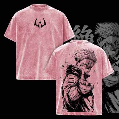 Jujutsu Kaisen Sukuna Washed T-shirt/Crewneck/Hoodie