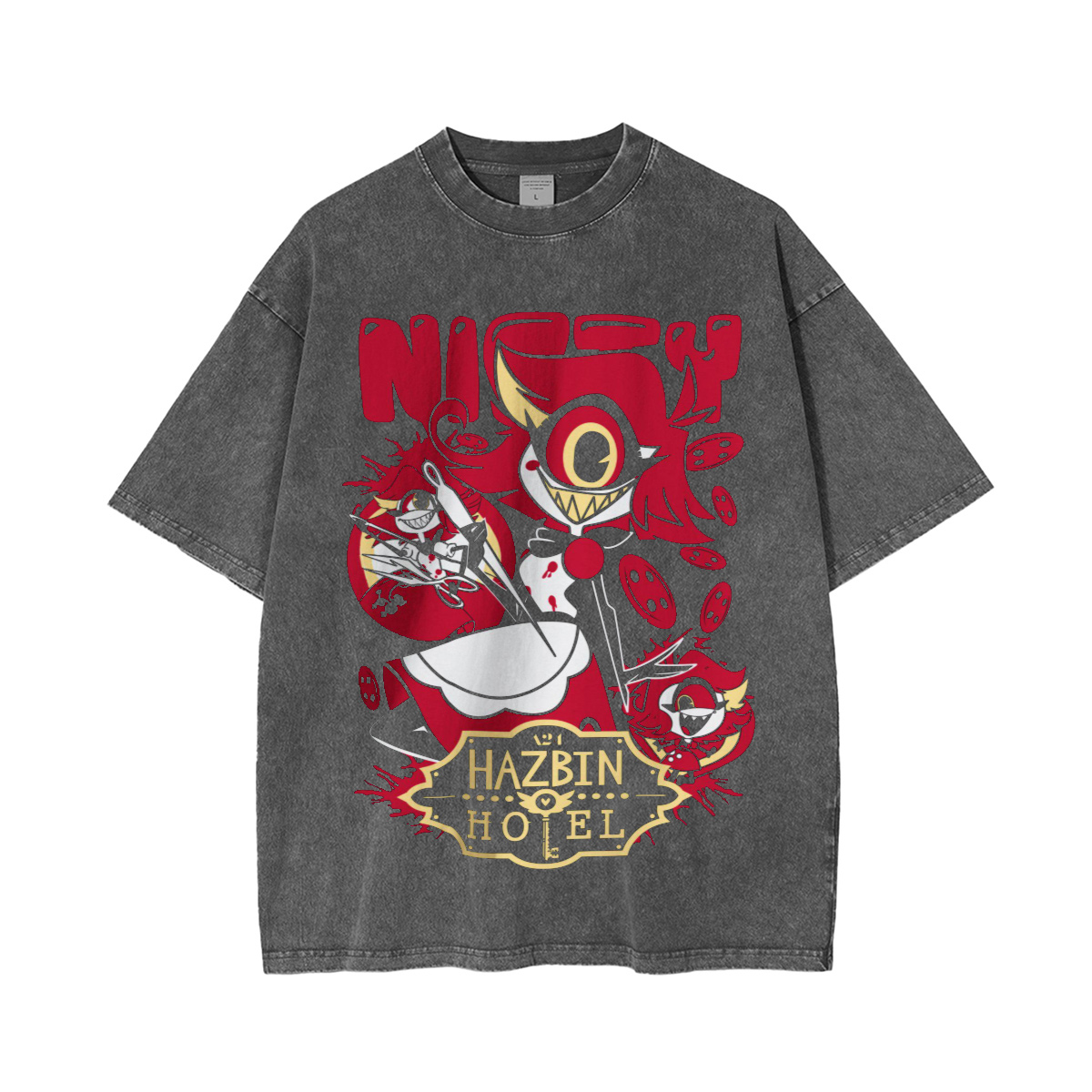 Nifty Hazbin Hotel Oversized T-shirt/Crewneck/H