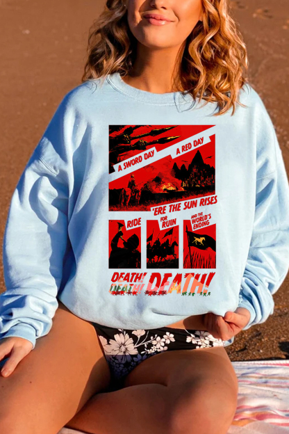 Lord of the Rings-Cycling Print Sweatshirt