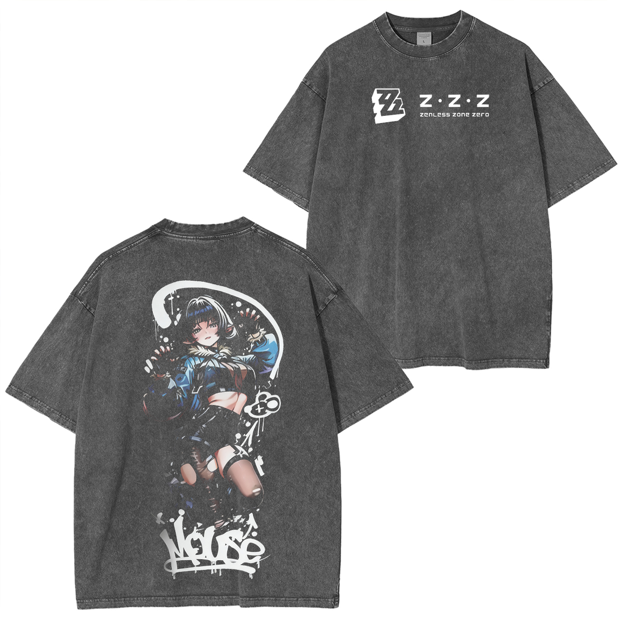 Zenless zone zero zzz Vintage Washed T-shirt/Crewneck/Hoodie